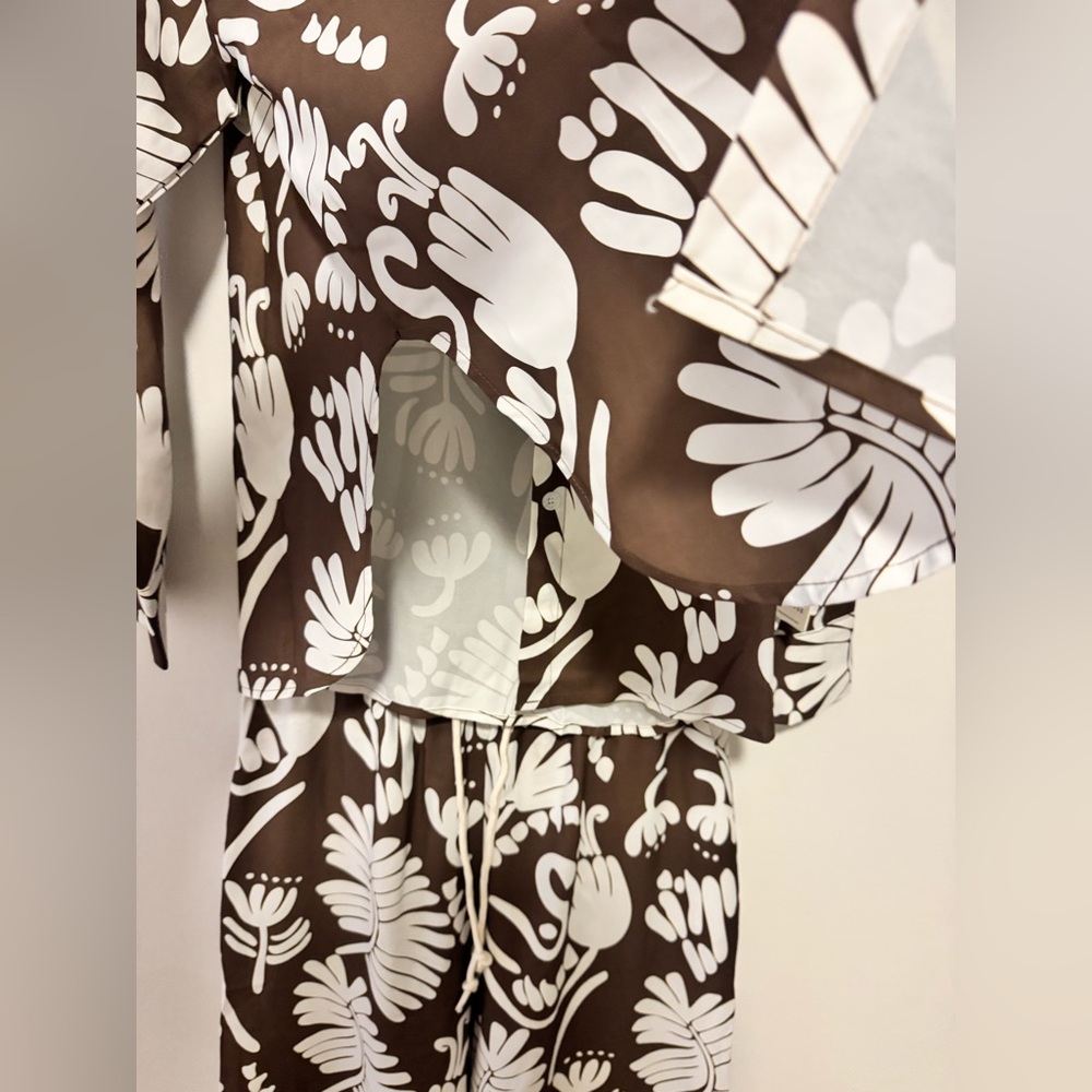 Commense 3 piece Brown print set L - Picture 9 of 10